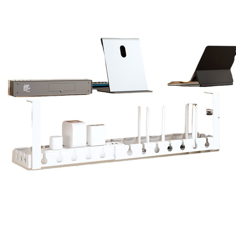 Kabelholder under skrivebord for ryddig kabelorganisering