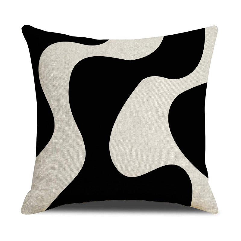 Dekorativt putetrekk med geometrisk mønster – 45 × 45 cm