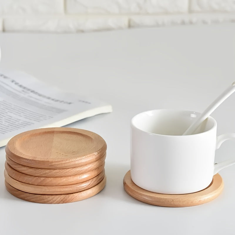 Runde bambusbrikker med holder