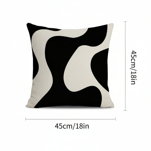 Dekorativt putetrekk med geometrisk mønster – 45 × 45 cm