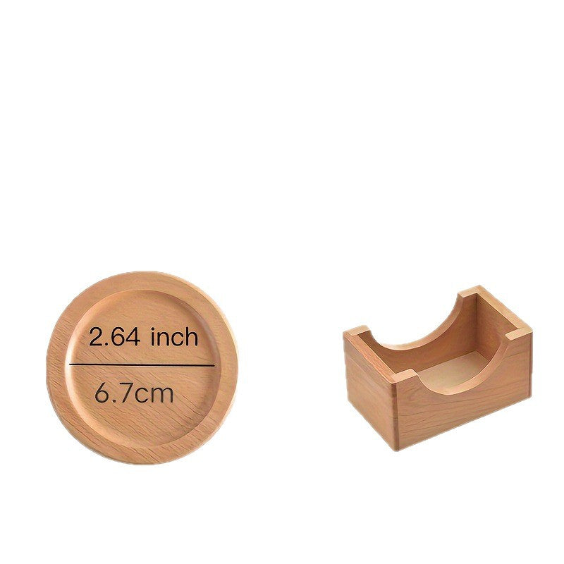 Runde bambusbrikker med holder
