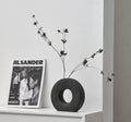 Nordisk dekorativ vase med organisk ringform
