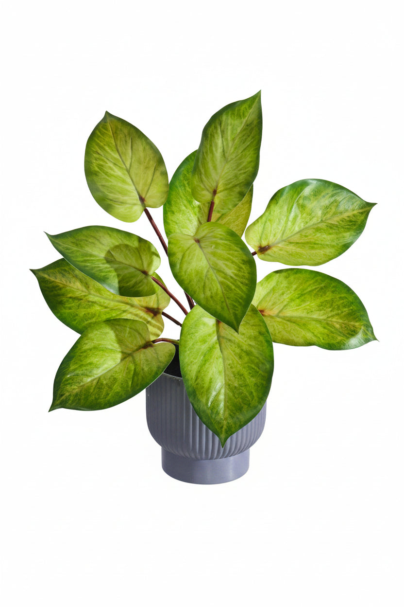 Kunstig grønn plante i potte