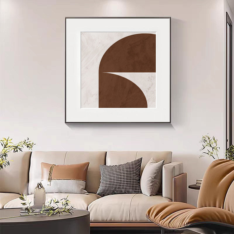 Minimalistisk veggkunst med abstrakt motiv